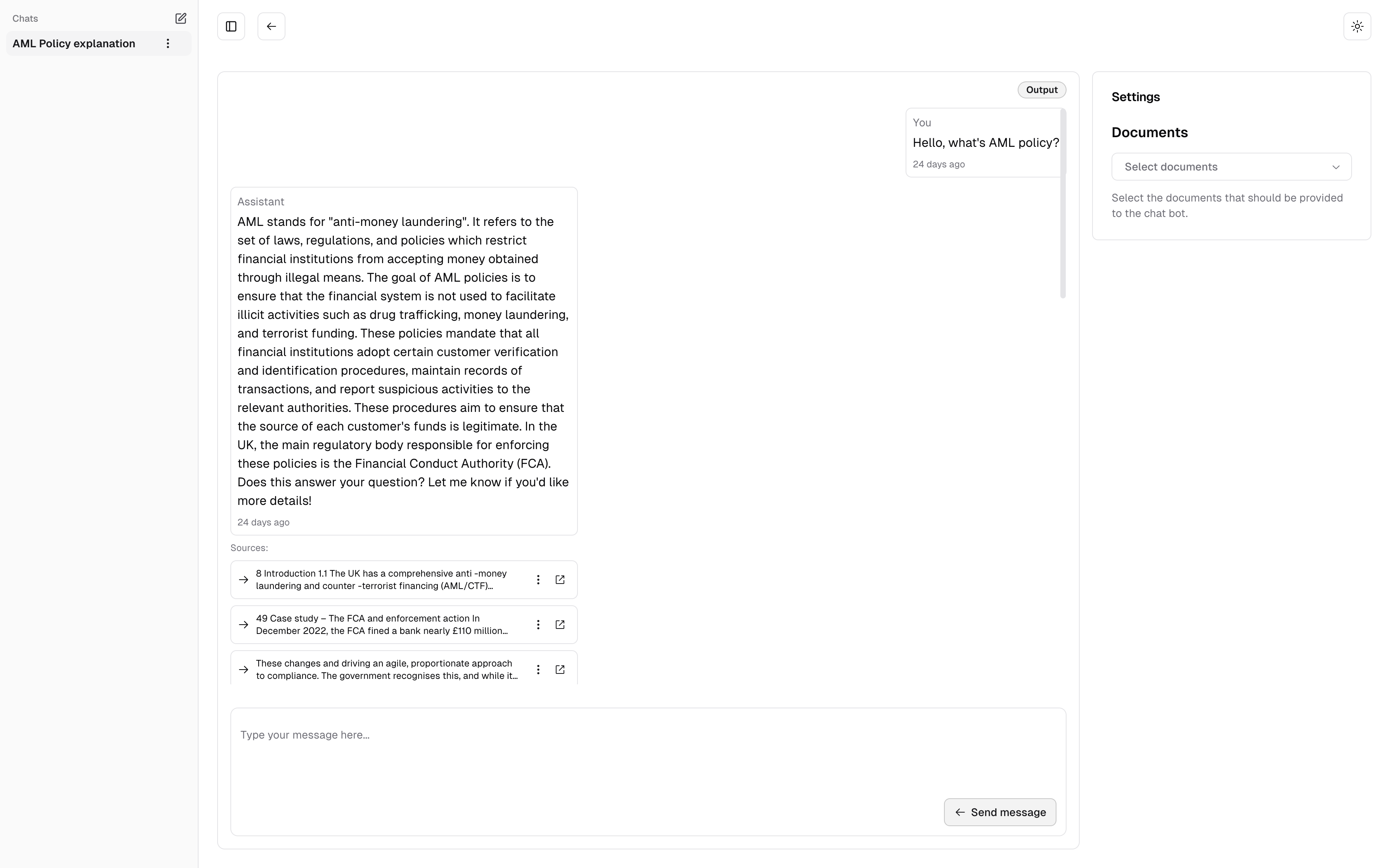 Documents Page